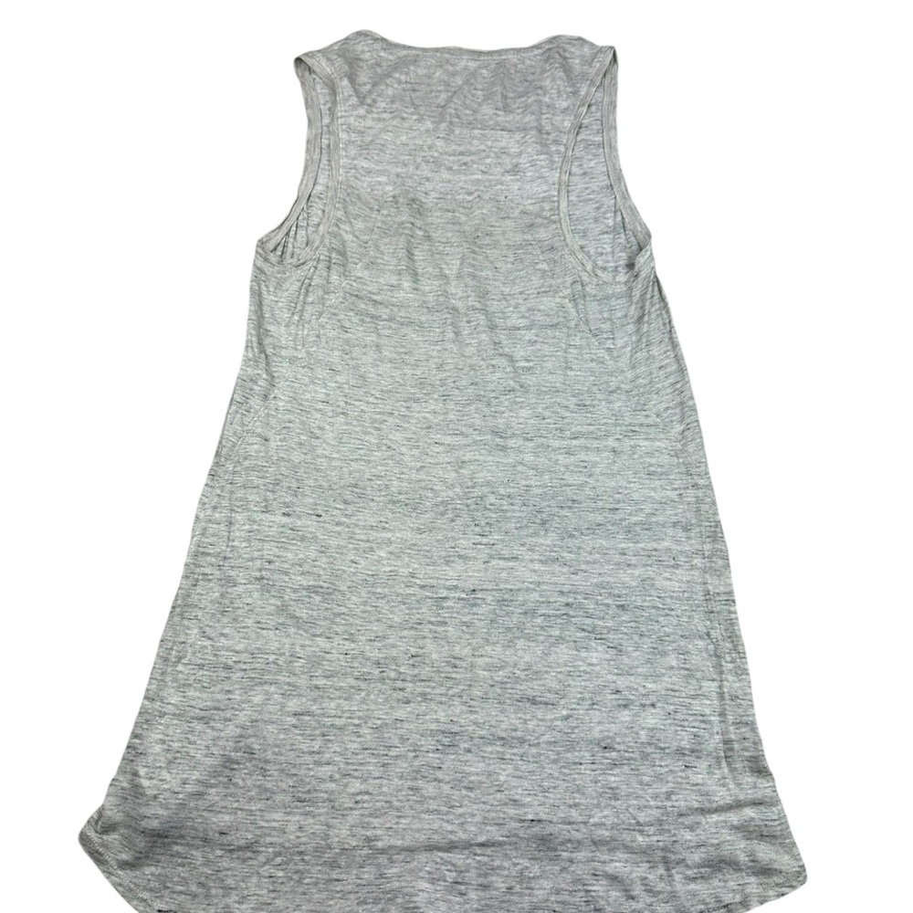 ATHLETA: Silver 100% Linen Long Length Tank Top -Size Large - Picture 3 of 9